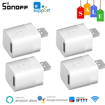 SONOFF Mikro-5V USB Vezeték nélküli Smart Adapter Intelligens Otthon Automatizálás Modul Keresztül Ewelink Távirányító Működik, Alexa, a Google Haza