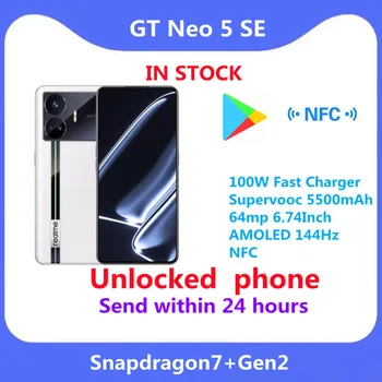 Globális Rom Opcionális realme GT NEO 5 se Snapdragon7+Gen2 100W Gyors Töltő Supervooc 5500mAh 64mp 6.74 Hüvelykes AMOLED 144 hz NFC