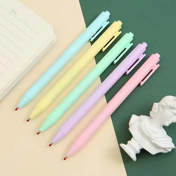2DB Macaron, színes zselés toll, egyszerű megnyomásával fekete toll, diák, irodai papíráru