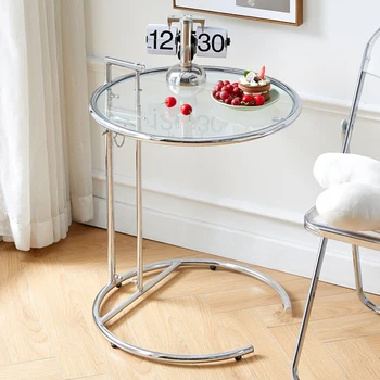 Állandó Modern Kerek Asztalon Design Fém Keret Regale Drag Északi Dohányzóasztal Luxus Szolgáltatás Couchtisch Otthon Bútor
