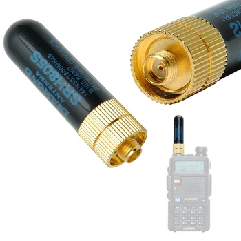 Baofeng 2 db SRH805S 5cm SMA-F rövid antenna kettős frekvenciájú VHF UHF alkalmas UV-5R UV10R kétirányú walkie-talkie-t tartozékok
