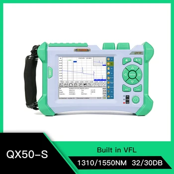 QX50 Mini OTDR beépített 10mw VFL SM OTDR 1310/1550nm Optikai Idő Domain Reflectometer