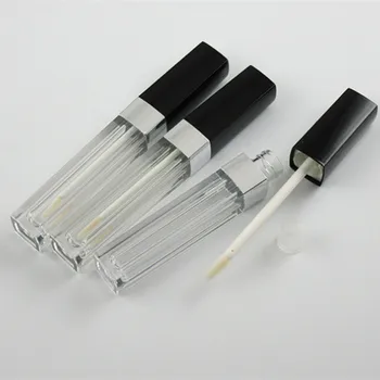 500pcs 5ml Tér szájfény üres cső Ajak Máz üveg DIY kozmetikai ajak olaj, átlátszó üveg