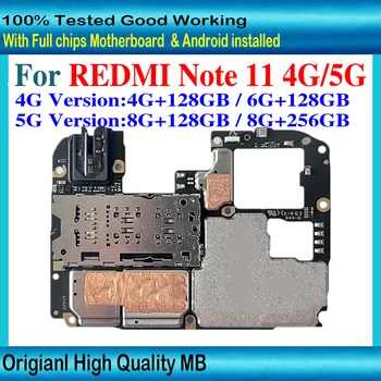 Eredeti RedMi hongmi Note11 Megjegyzés 11 Alaplap Alaplap Nyitva, Chips, Logika-kártyán 4G vagy 5G LTE RedMi Megjegyzés 11