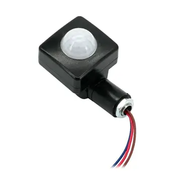 Ultravékony LED-es Árvíz Fény PIR Mozgásérzékelő Érzékelő Vízálló Kültéri 85-265V IP65 Mozgásérzékelő Állítható PIR Kapcsolóval 10/12mm