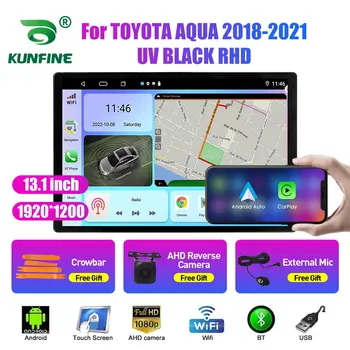 13.1 hüvelyk autórádió TOYOTA AQUA 2018 2019-2021 Autós DVD-GPS-Navigációs Sztereó Carplay 2 Din Központi Multimédia Android Auto