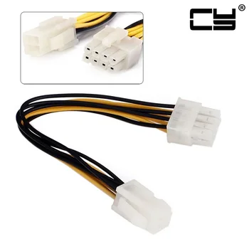 Cablecc ATX Alaplap Tápegység 4 tűs 8 Pin EPS 12V Adapter Átalakító Kábel 10cm