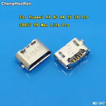ChengHaoRan Micro USB 5pin Jack Fordított Ökör Szarv Töltő Port Csatlakozó Aljzat Csatlakozó Huawei 4X Y6 4A 4C C8817 P8 Max Lite Pro