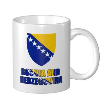 Mark Csésze, Bögre, Bosznia-Hercegovina Levelet, Zászló, Embléma Bögre Kávé, Tea, Tej Víz Kupa Bödönből Az Office Home