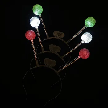1db Halloween LED Antenna Fény Fejpánt Idegen Jelmez Gyerekeknek, Felnőtteknek Villogó Fejét Bopper Izzó Fejdísz Fél Cosplay