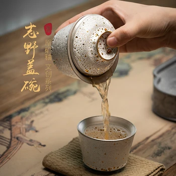 Jianjian Mester Kupa High-end Kerámia teáscsésze Személyes Használatra Kóstoló Poharat, Kézzel készített Irodalmi Ajándék díszdoboz