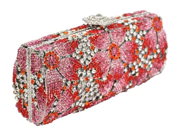 Aranyozott divat meghatározott auger magas minőségű vacsora csomagok Gyémánt virág a kézi táska nagykereskedelmi külkereskedelmi este táska 88279