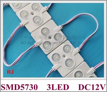 ABS injekció LED modul IP65 LED modul DC12V SMD 5730 alumínium PCB tér 3 led-1,4 W SMD5730 50mm*42mm*8 mm-es CE, ROHS