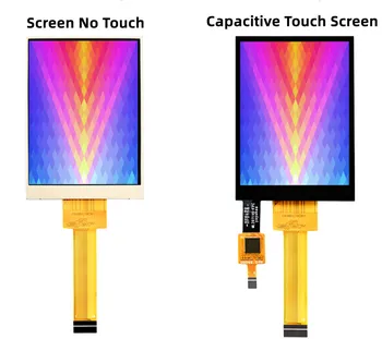 IPS 2.8 inch RGB565 Szín 18PIN SPI TFT-LCD Kapacitív kijelző (Touch/No Touch) ST7789V 6P GT911 Vezérlő 240(RGB)*320