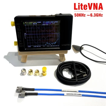 A 2,8 Hüvelykes érintőképernyő LiteVNA 6Ghz Vektor Hálózat Analizátor Antenna Rövidhullámú MF HF VHF Hordozható Digitális Kijelző Antenna Analyzer