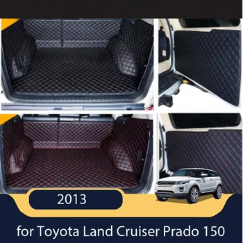 Teljes körű autó csomagtartójában rakomány bélés szőnyeg & Hátsó ajtó mat Toyota Land Cruiser Prado 150 5 hely 2018-2010 boot szőnyegek stílus