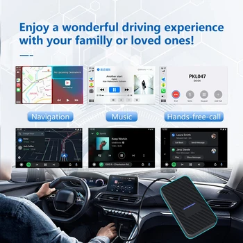 Autó AI Doboz Bluetooth WiFi Carplay Vezeték nélküli Dongle ABS Műanyag Carplay Dongle Aktivátor Quad-core CPU Autó Upgrade autóalkatrész