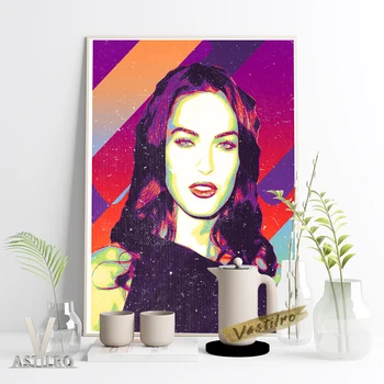 Megan Fox Szexi Lány Színésznő A Star Nyomtatás Poszter Fali Kép Modell Magazin Album Vászon Festmény Wall Art Haza Szoba Dekoráció