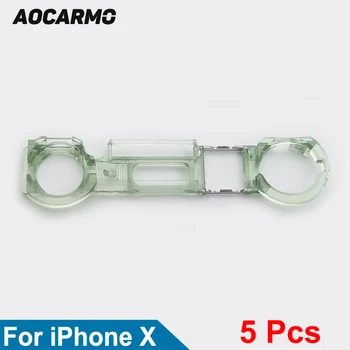 Aocarmo 5db/Sok fülhallgató Hangszóró Közelség Érzékelő Elülső Kamera Műanyag tartó Klip Gyűrűt Tartó iPhone Tíz X 10