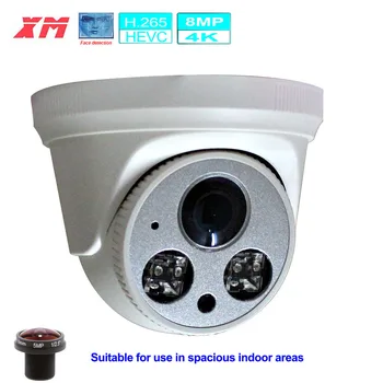Beltéri Dome AHD 4K Kamera,5mp,2mp arcfelismerő Koaxiális 1.8 Objektív nagylátószögű Tömb IR Led-es Biztonsági Alkalmas Xmeye DVR