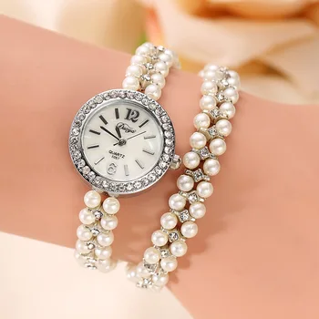Top Style Divat Női Luxus Gyémánt Karkötő Zenekar Analóg Quartz Karóra Női Óra Női Ruha Reloj Mujer Fekete Óra