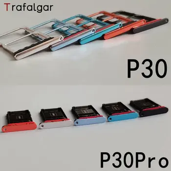 Micro SD Kártya Tálcát Huawei P30 Lite SIM-Kártya Tálca Foglalat Socket Jogosultja Adapter Csere Huawei P30 Pro VOG-L29 L09 L04