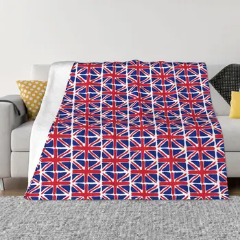 A brit Uk Zászló Polár Takaró Textil Dekoráció Többfunkciós Könnyű, Vékony Dobja Takaró az Otthoni Irodai Szőnyeg Darab