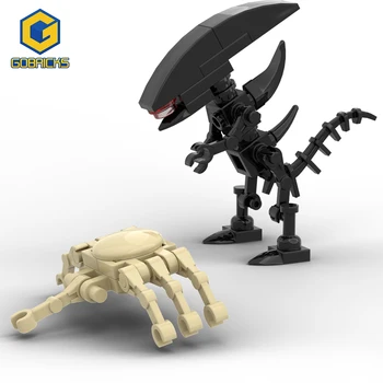 Gobricks Klasszikus Filmek Aliened Szembe Ölelkezős építőkocka készlet Mini Monster Robot Figurák Tégla Játékok Gyerekeknek Ajándék