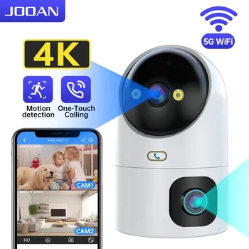 JOOAN 4K PTZ IP Kamera 10X Zoom 5G WiFi Kettős Lencse babamonitor, Vezeték nélküli Kamera Auto Tracking Színes Éjszakai Videó Megfigyelő