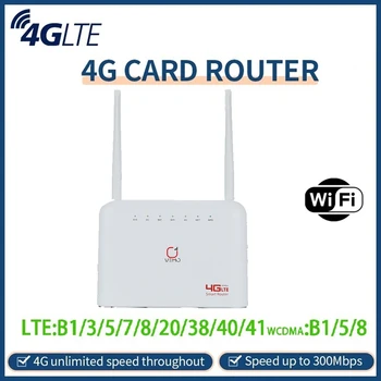 B725 4G CPE Wifi Router, 300Mbps, 4 LAN Port+2 Külső Antennák SIM-Kártya Slot, Wifi Modem 4G Vezeték nélküli Útválasztó