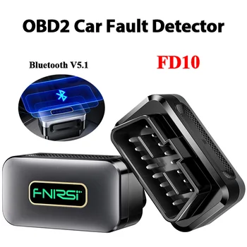 FD10 OBD2 Autó Hibája Érzékelő Bluetooth V5.1 Kapcsolat Motor Teszter OBD2 Szkenner Egyértelmű Hiba DIAGNOSZTIKAI Check Engine Lámpa Javítás Eszköz