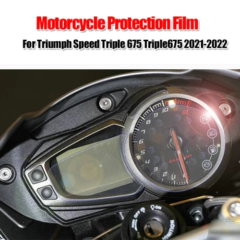 A Triumph Speed Triple 675 Triple675 Klaszter Karcolás Védelem, Fólia Képernyővédő Fólia Műszerfal Méter Motorkerékpár Tartozékok