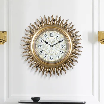 Északi Csendes falióra Retro Hálószoba Kreatív Luxus falióra Műanyag Művészeti Elegáns Reloj De Olyan Minimalista Berendezés WK50WC
