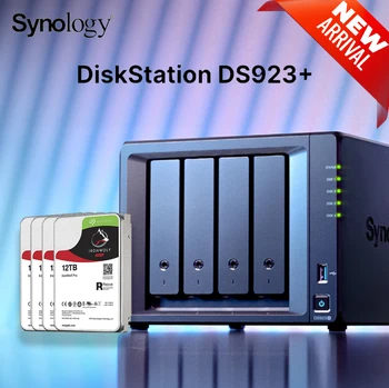 A Synology DS923+ NAS DiskStation 4-Öböl Haza Cloud Tárolási Small Business & Home Office A Seagate IronWolf termelés 8 tonna Pro Merevlemez