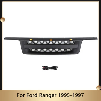 ABS Maszk Grill Verseny Grillek Bemeneti Őr Rács Ford Ranger 1995-1997 Auto Első Lökhárító Fedezze Módosított Felső Hűtőrács